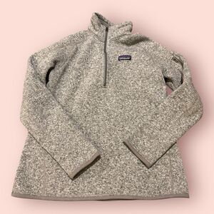 Patagonia Better Sweater Womens Size Medium Gray 1/4 Zip Fleece Jacket